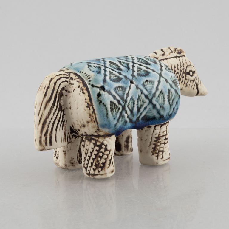 Lisa Larson, figurin, stengods, "Varan", ur serien "Jura", Gustavsberg.