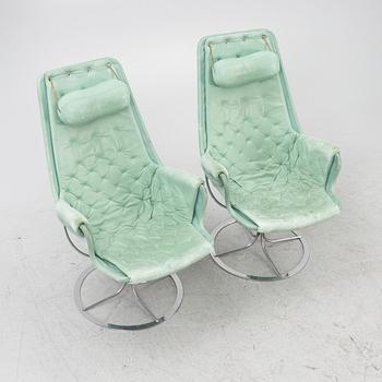 Bruno Mathsson, fåtöljer, ett par, "Jetson", Dux, 1900-talets slut.