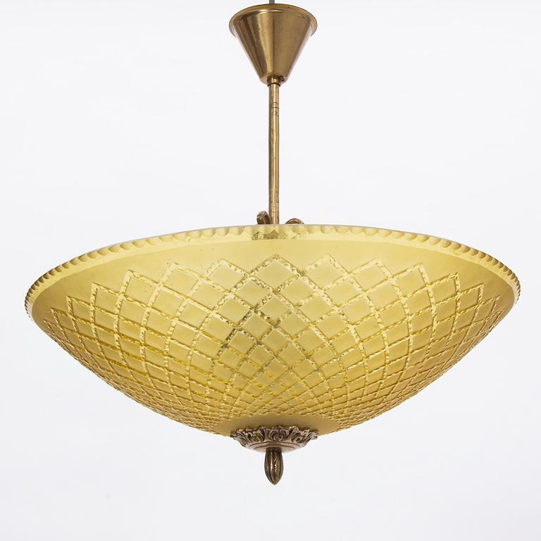 A Swedish Modern Ceiling Lamp, 1940s.