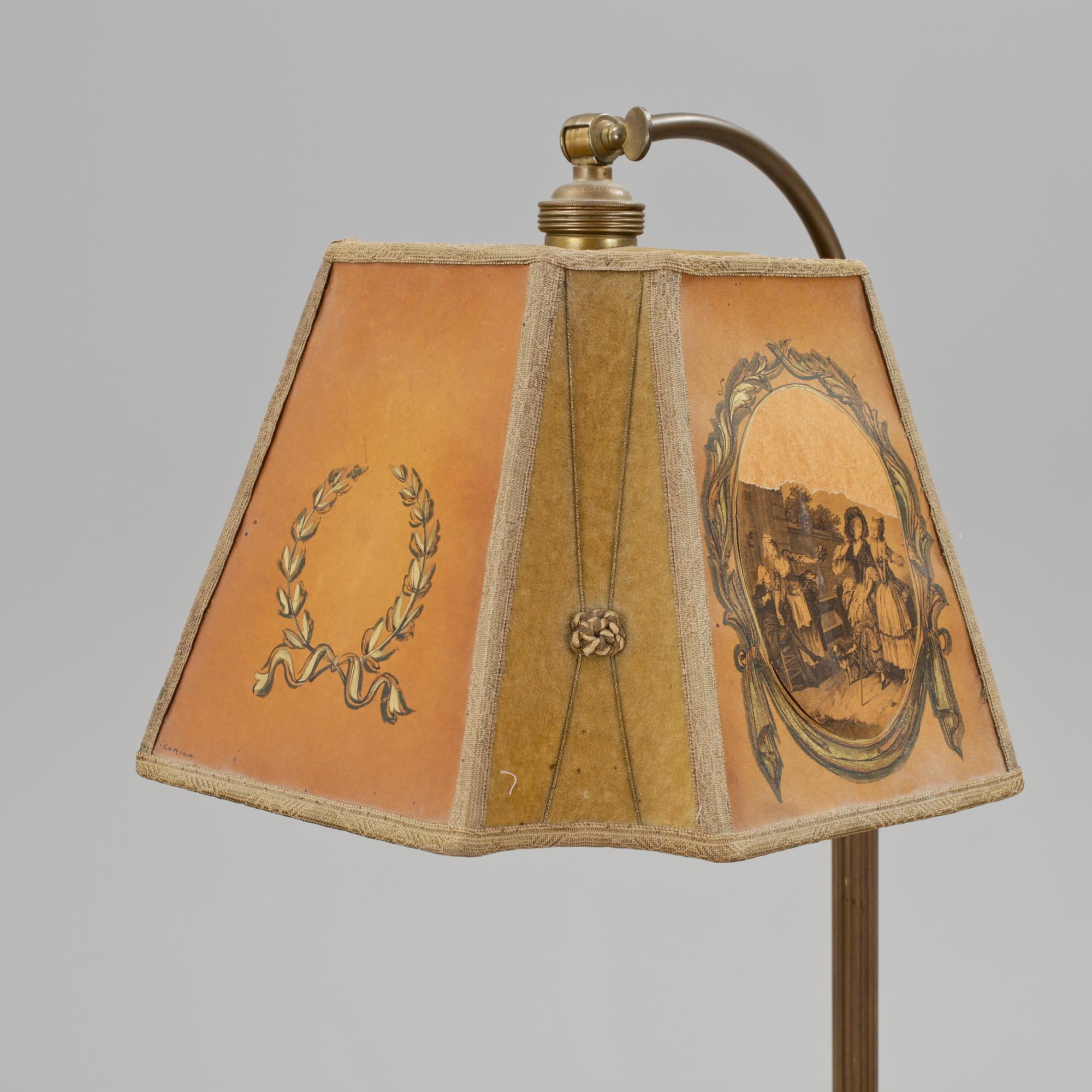 GOLVLAMPA, art deco, 1930-tal.