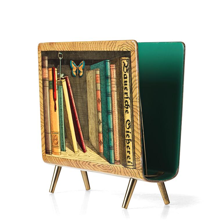 Piero Fornasetti, a magazine rack, "Libri", Milano, Italy.