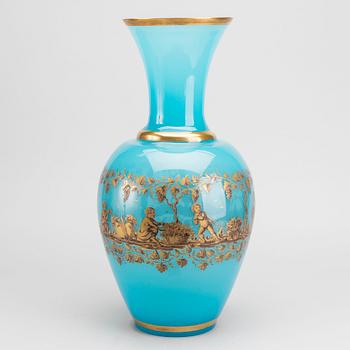 A CENEDESE MURANO GLASS VASE FROM APPROX 1940.