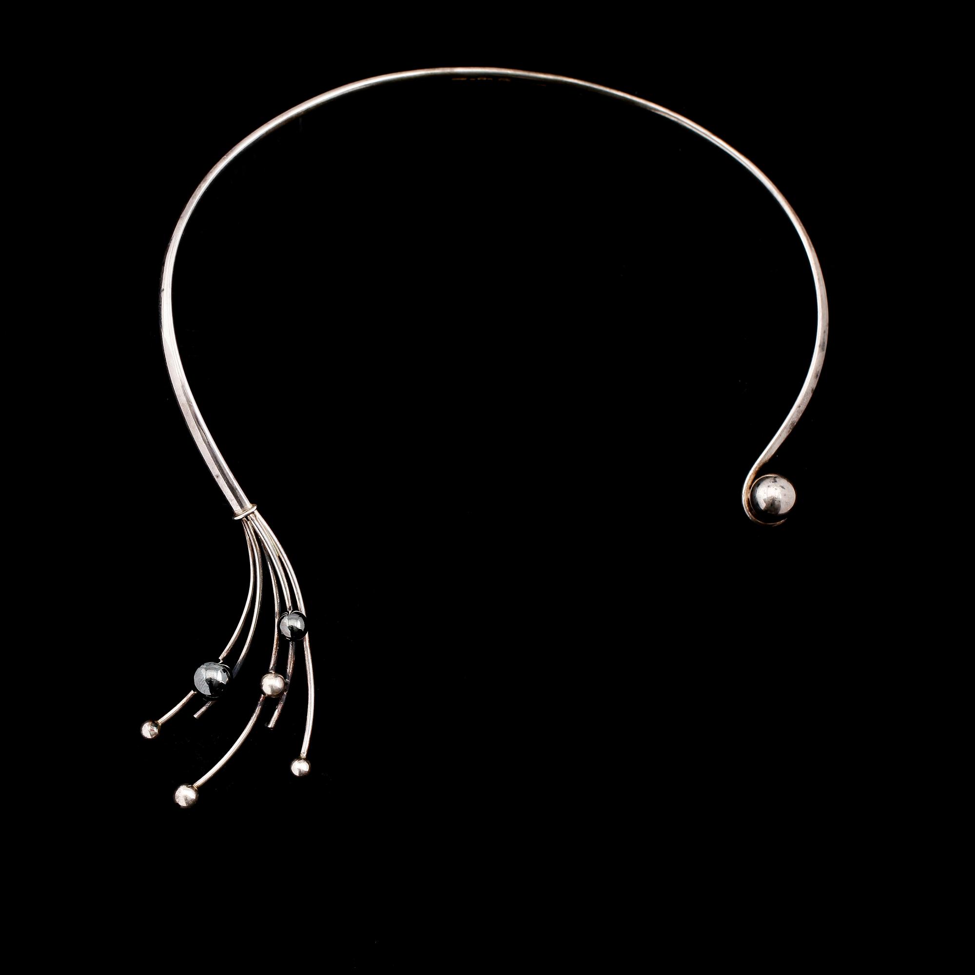HALSBAND, silver, Stigbert, Stockholm, 1972. Vikt ca 48 g.