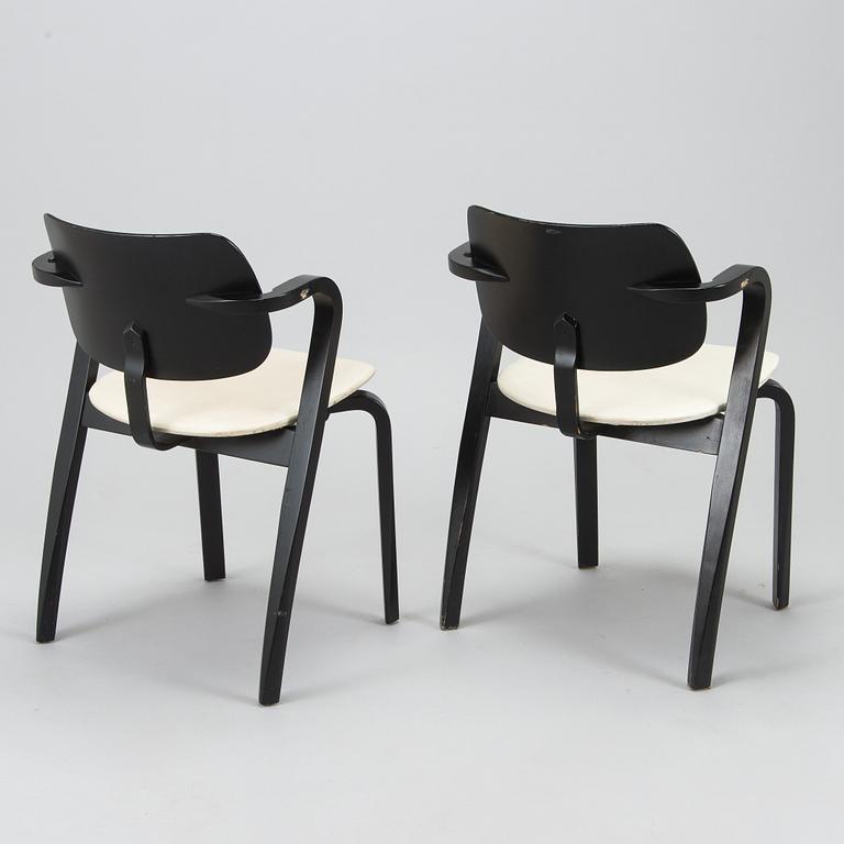 Ilmari Tapiovaara, a set of six 1960s 'Aslak' armchairs for Asko, Finland.