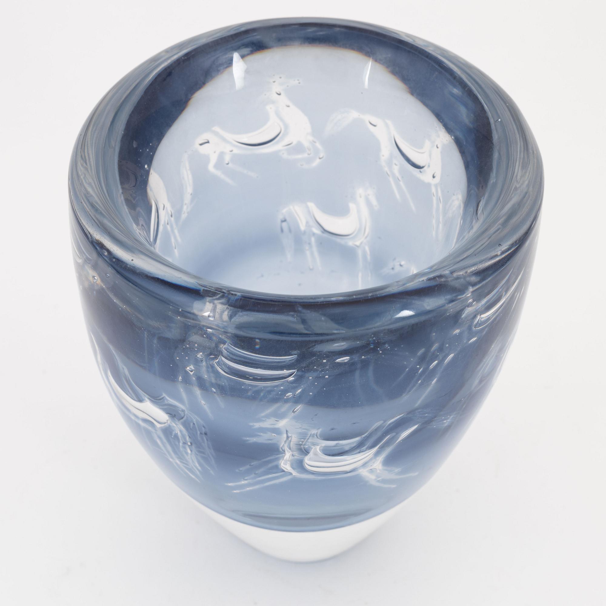 Ingeborg Lundin, vas, glas, ariel, Orrefors.