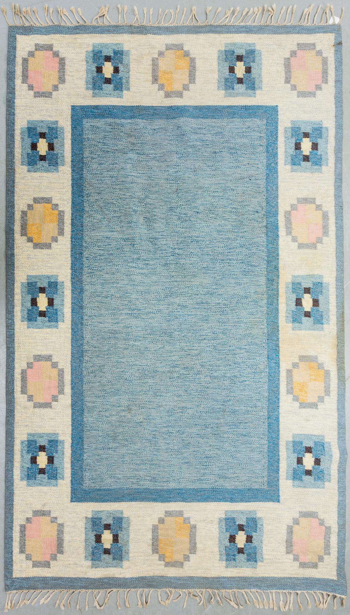 MATTA, rölakan, monogramsignerad GG (Gitt Grännsjö-Carlsson), ca 282 x 193 cm.