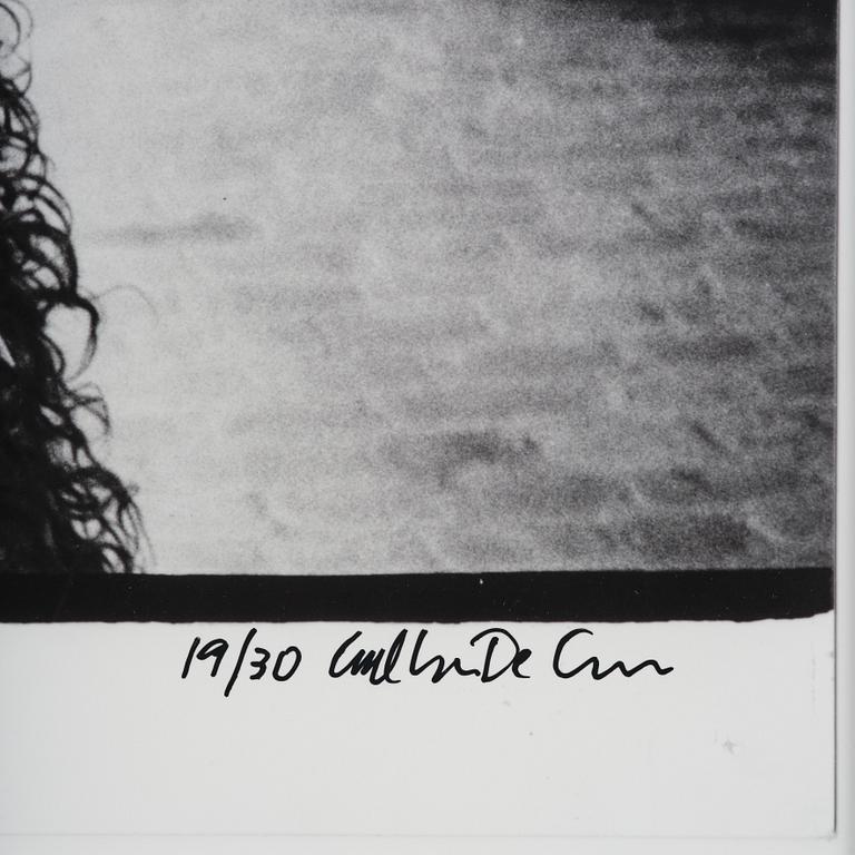 Carl Johan De Geer,  "Självporträtt 1972" (Apan Saba från Tårtan".