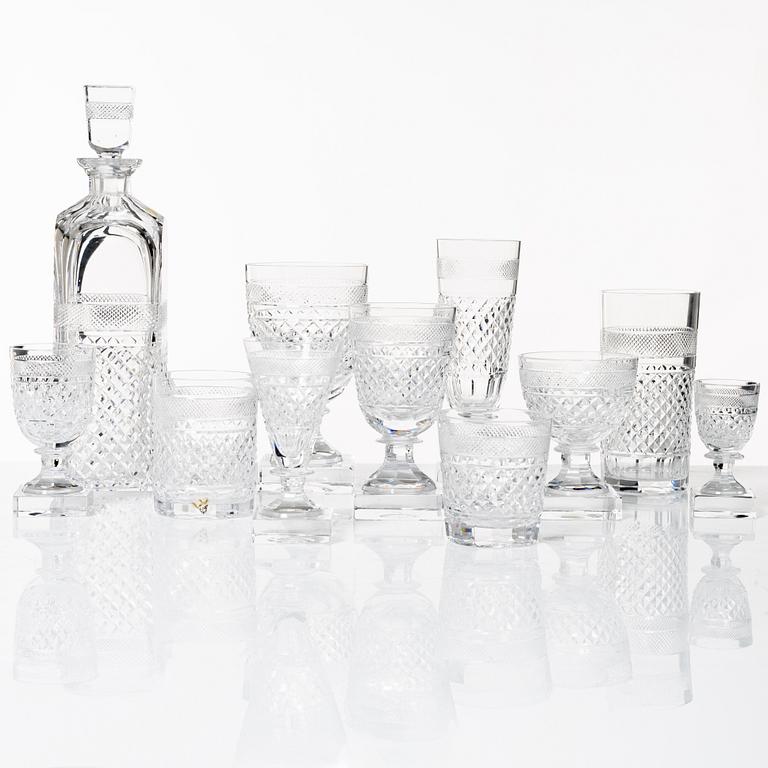 Elis Bergh, glasservis, 107 delar, "Kent", Kosta Boda.