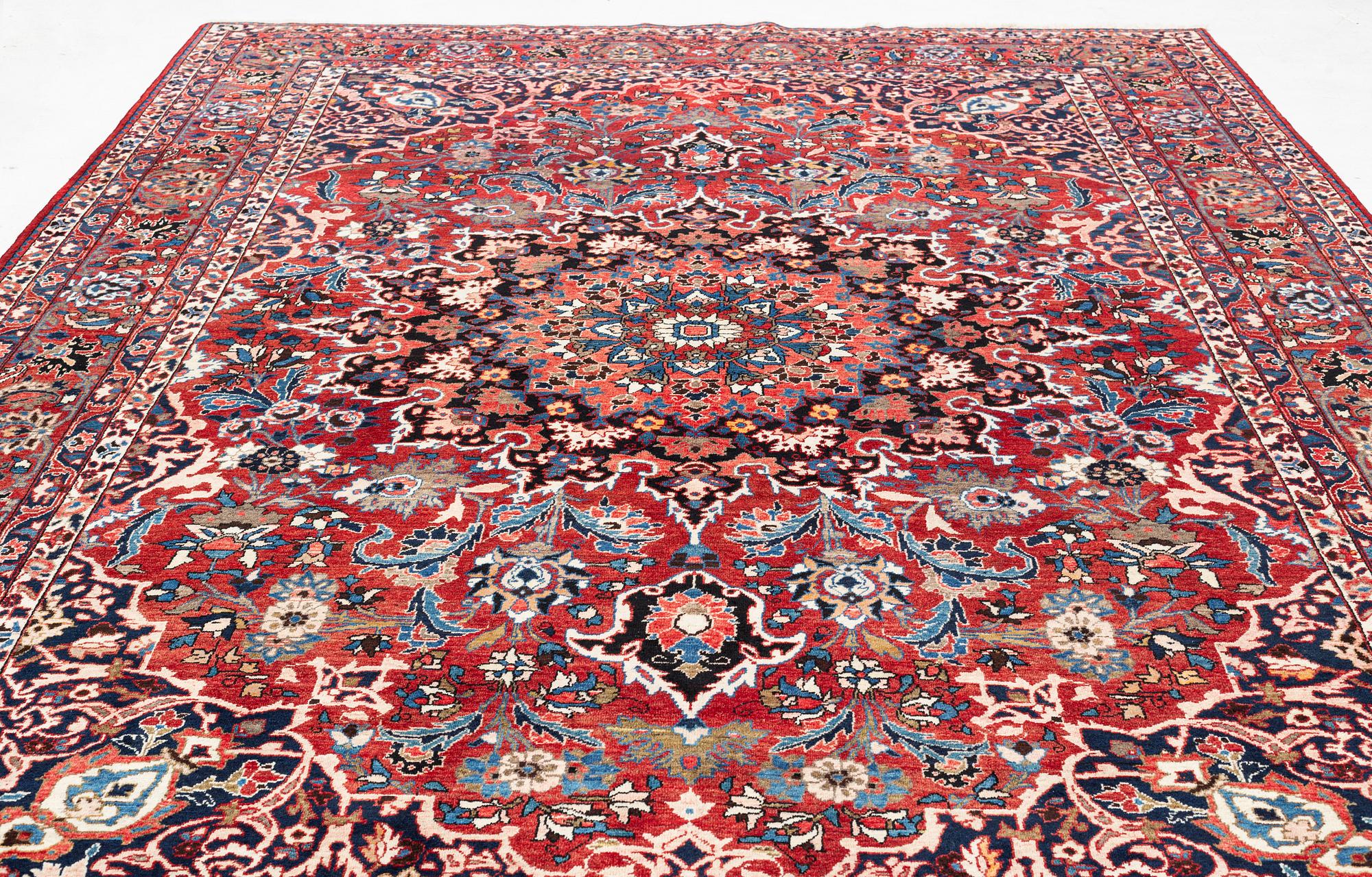 A Persian carpet. ca 400 x 260 cm.