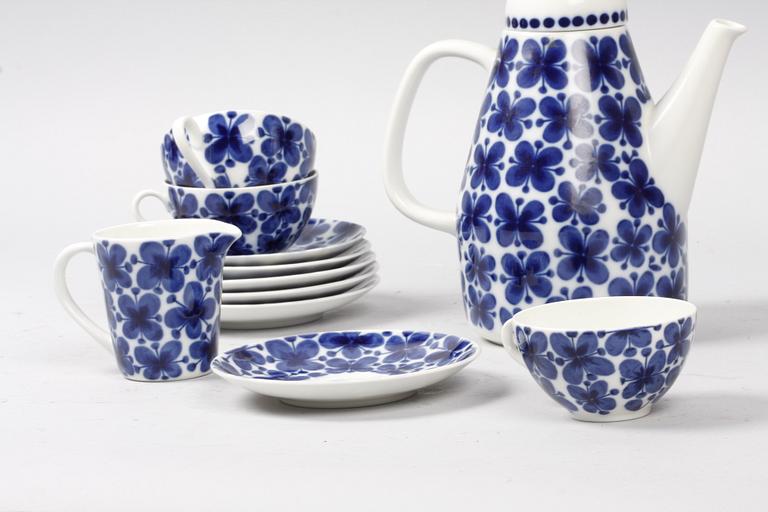 SERVISDELAR, 5 st, porslin, Rörstrand. "Mon Amie".