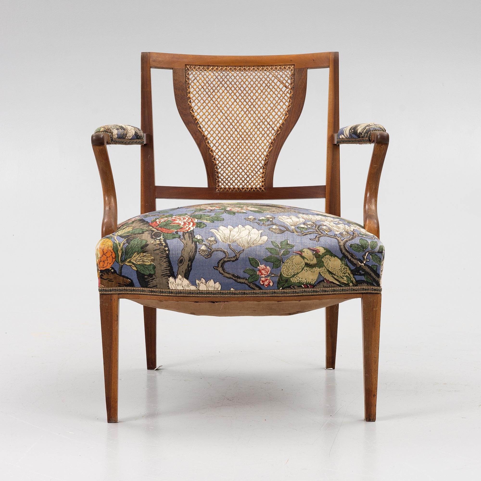 Josef Frank, a model 969 armchair, Firma Svenskt Tenn, Sweden.