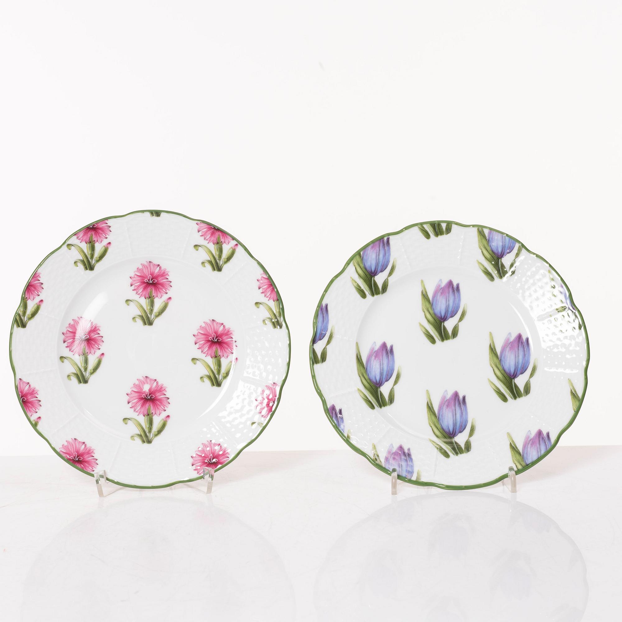 Kaffeservis, 16 delar, "Jardins de Villandry", A. Raynaud & Co, Limoges, Frankrike.