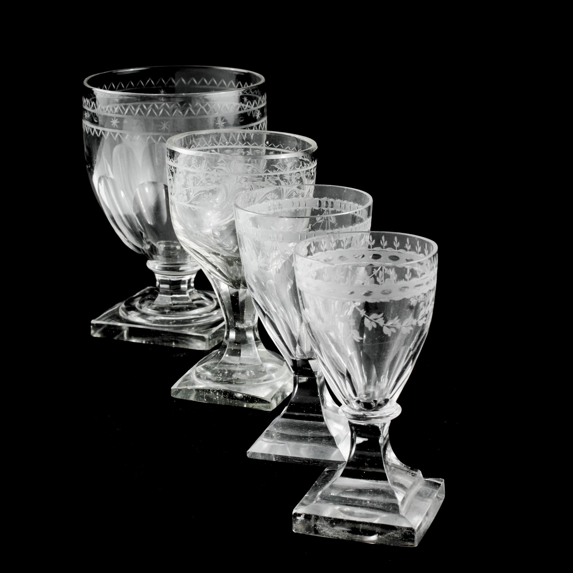 GLAS, 5+ 2+ 1 st, omkring år 1900.