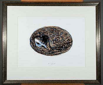 KIMMO KAIVANTO, serigrafia, signeerattu ja päivätty -91, numeroitu 58/75.