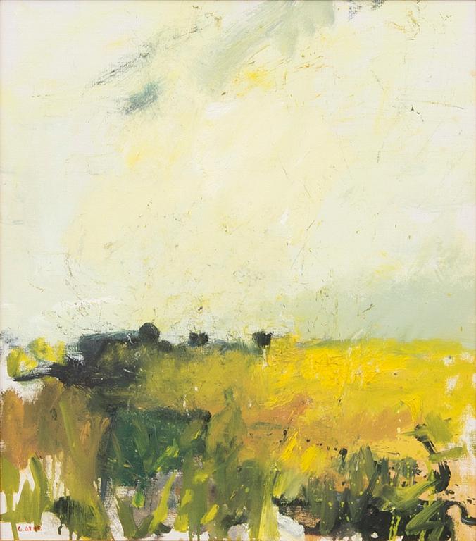 Gustav Arne, "Yellow Landscape - Yellow Fields".