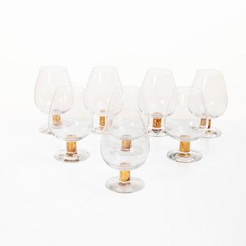 Gunnar Cyrén, glasservis, "Nobel", 8 delar, Orrefors.