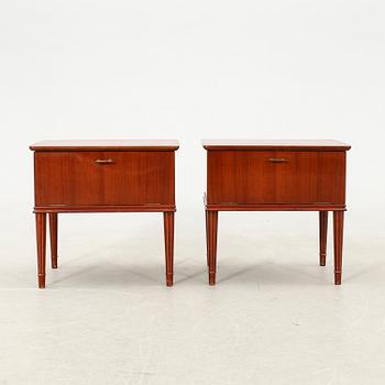 Bedside tables, a pair, mid-20th century, Denmark.