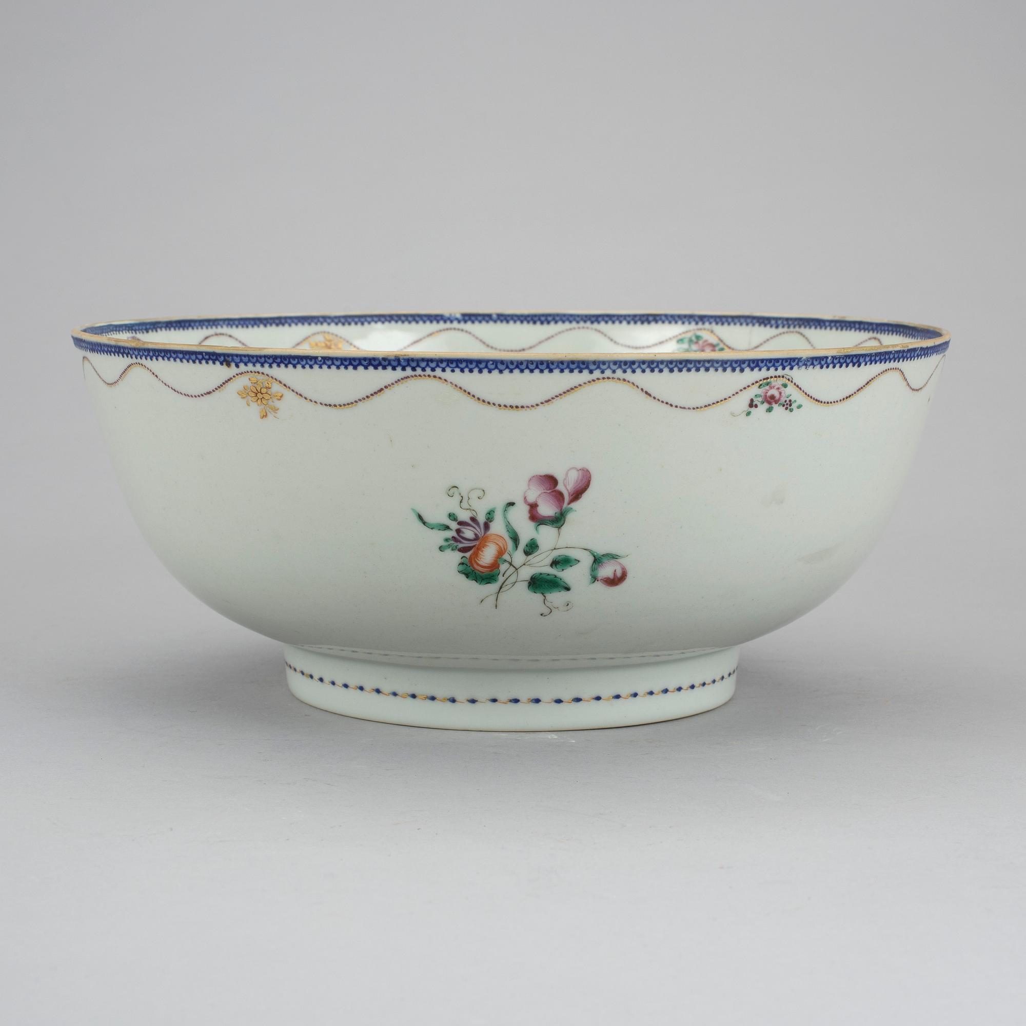 SKÅL, kompaniporslin, Kina, Qianlong (1736-95).