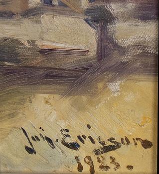 JOHAN ERICSON, oil on canvas, signed and dated 1923.