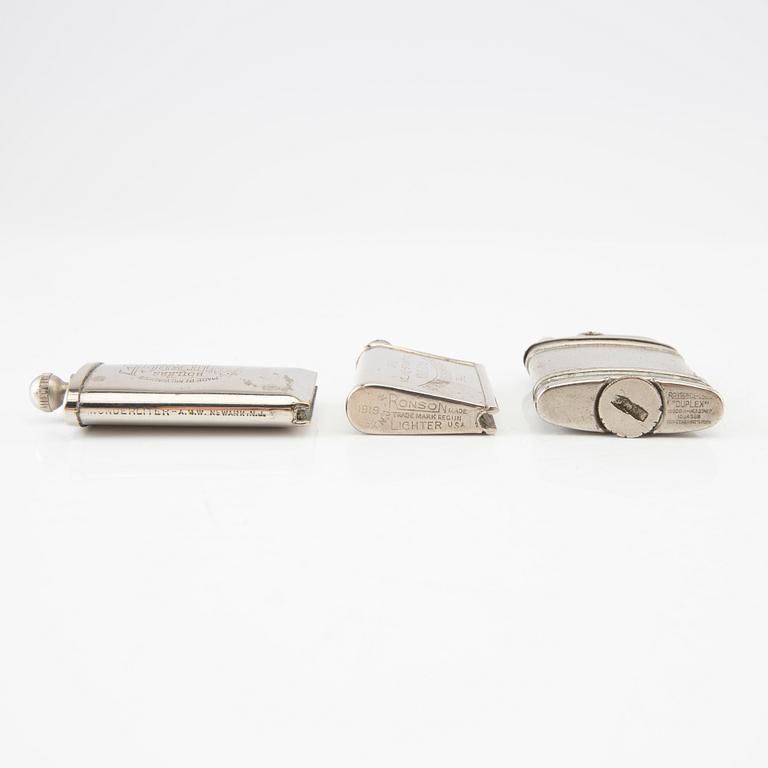 Lighters, 3 pcs, early 20th century.