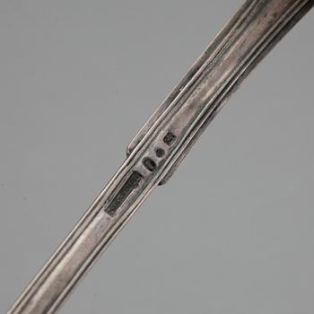 SOPPSLEV, silver, Gustaf Möllenborg, Stockholm, 1829. Vikt ca 223 gram.