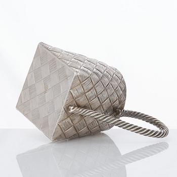 Teservis, trompe l'oeil, 8 delar, silver, av Vasiliy Ivanov, S:t Petersburg 1895.