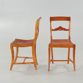 Three + one chairs from the mid 19th century.