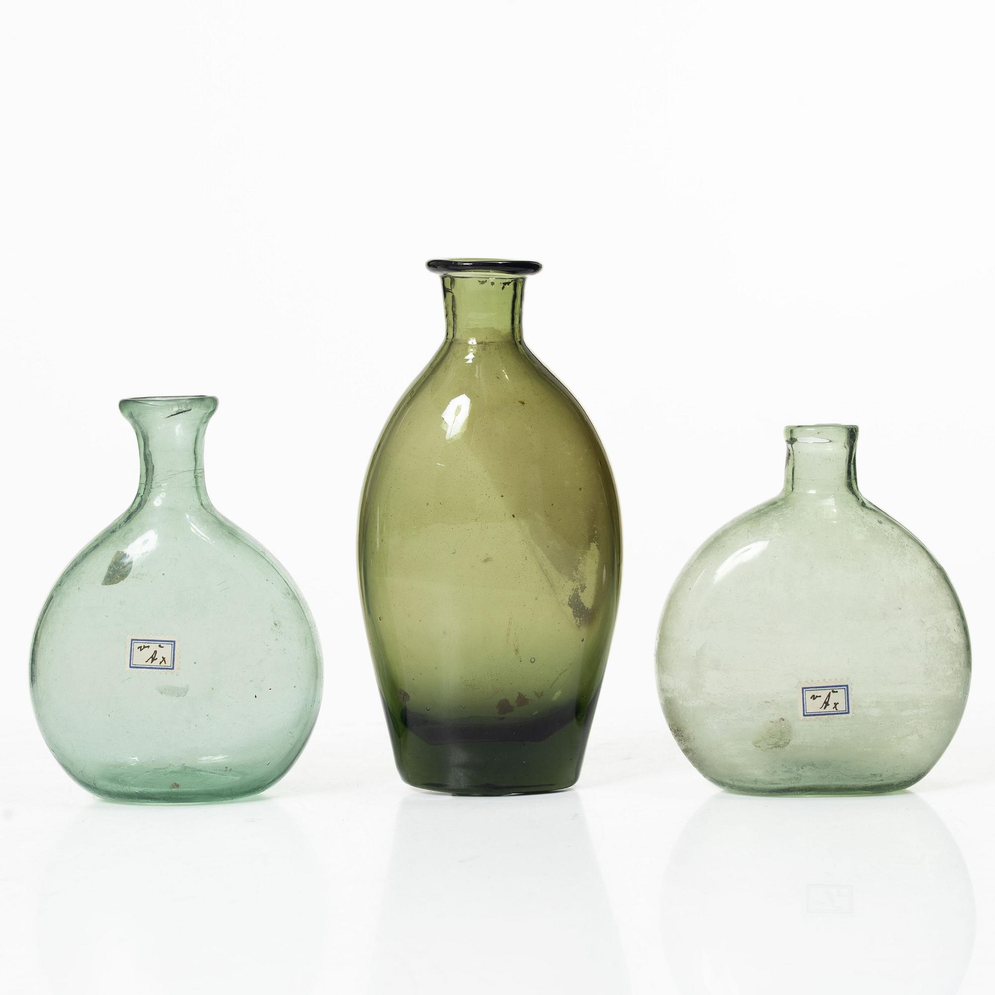 Seven flasks, 18th–19th Century.