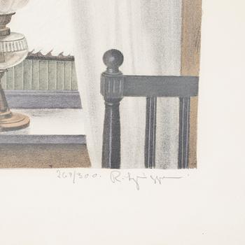 REINHOLD LJUNGGREN, färglitografier, 3 st, signerade och numrerade.