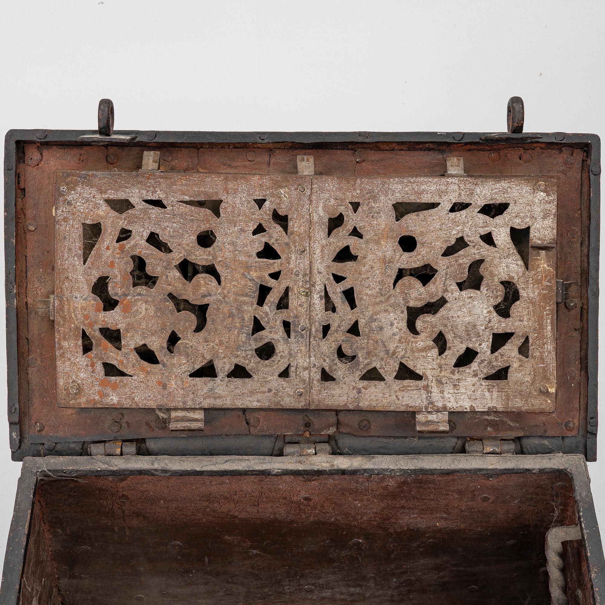 Baroque strongbox, 18th century.