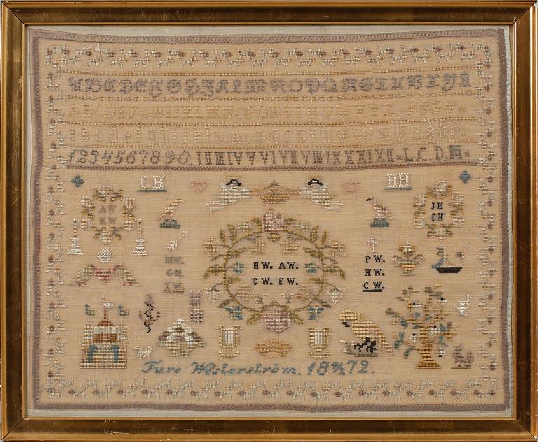 MÄRKDUK, daterad 1872.