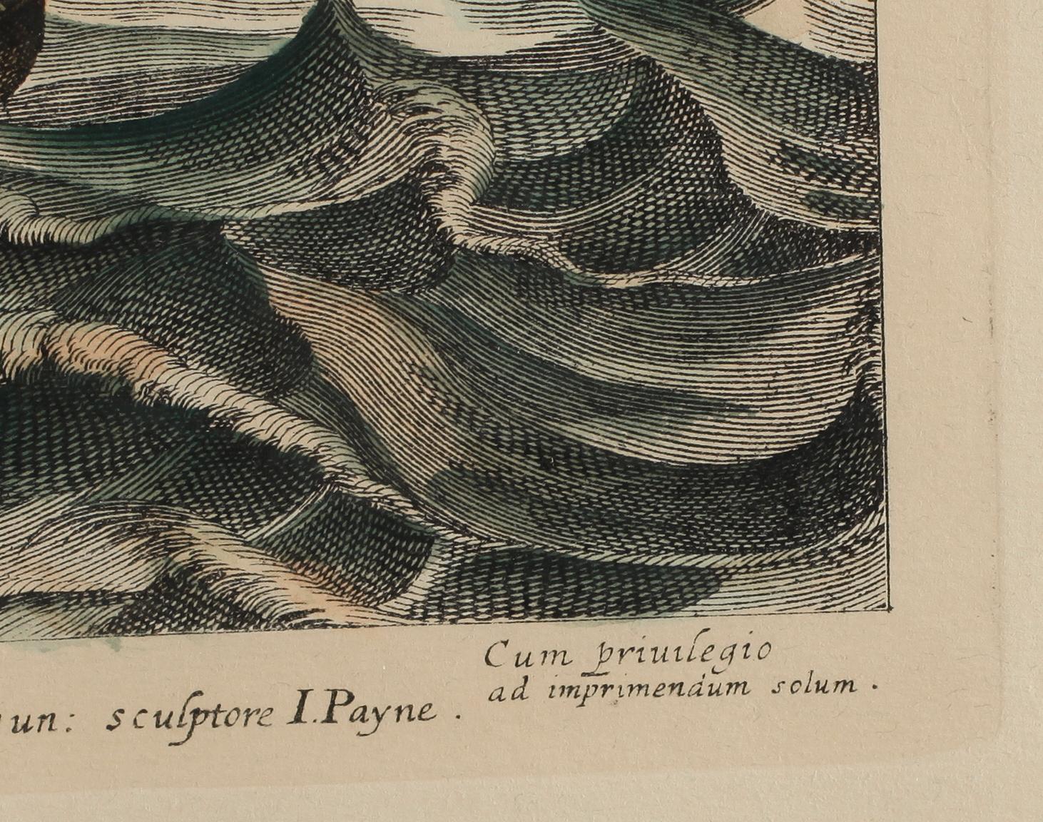 LITOGRAFISKT TRYCK, kolorerat, 1900-tal.