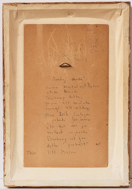 Marcel Duchamp, Porträtt av Malou Höjer.