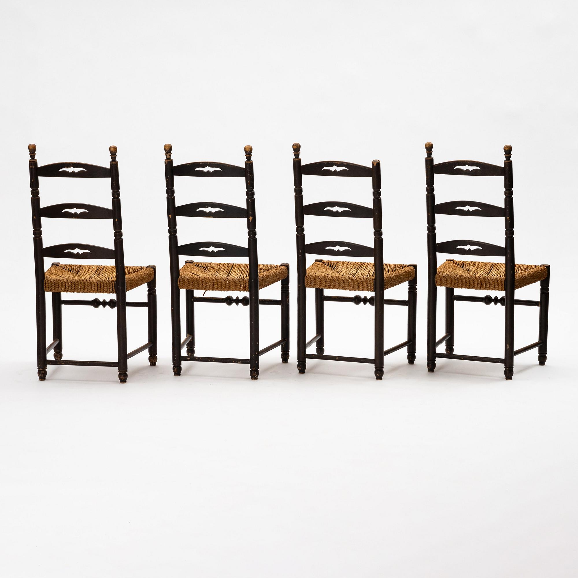 Axel Einar Hjorth, stolar, 4 stycken, "Blidö", Nordiska kompaniet, 1929.