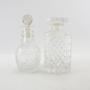 Decanters 4 pcs 20th century.