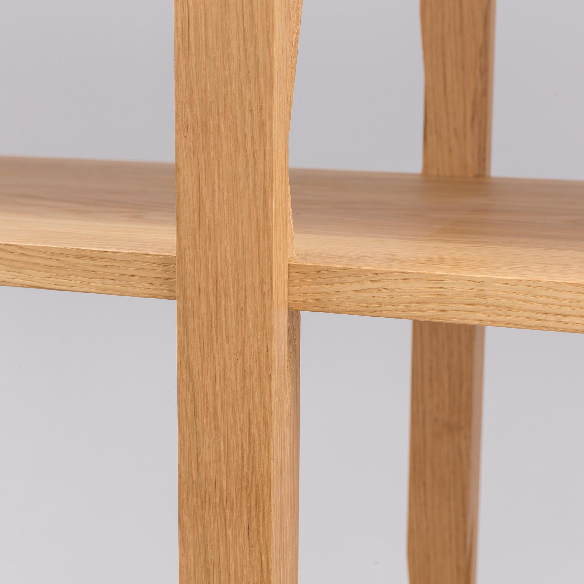 A massive oak shelf "The Wooden hylla no 2" by Wrong London, HAY.