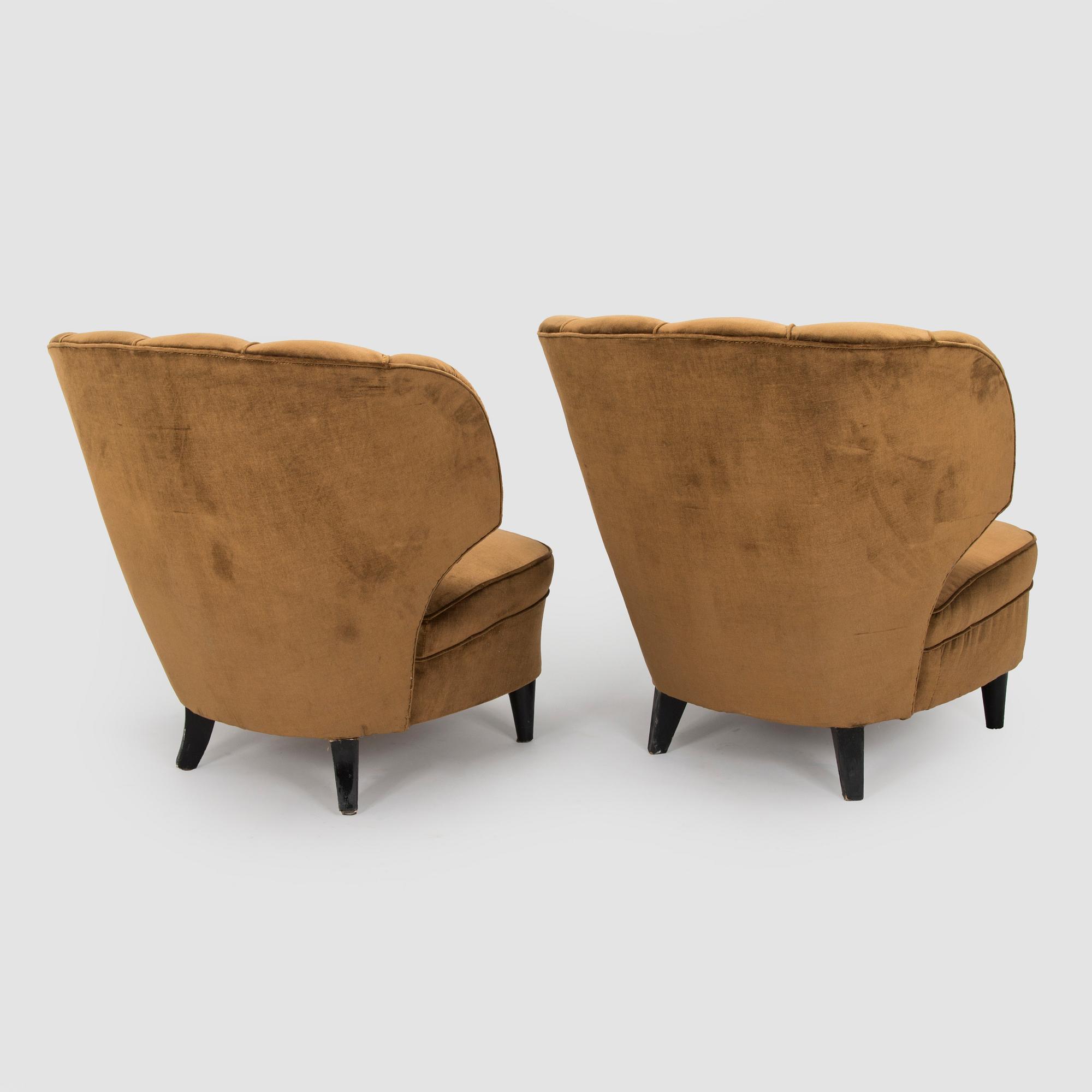 Fåtöljer, ett par, 1950-tal.