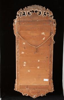 A Swedish Rococo mirror dated 1771.