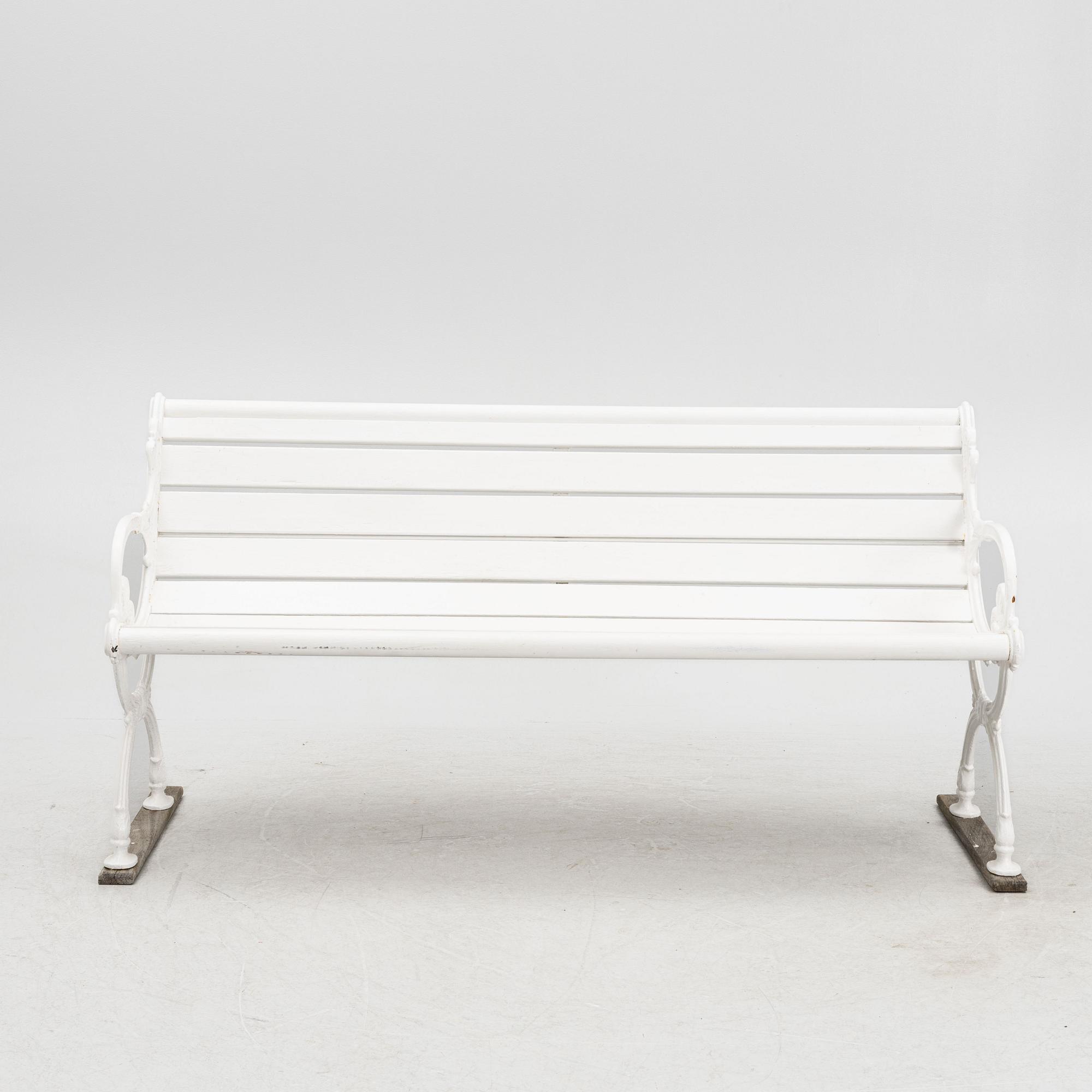 Trädgårdssoffa, gjutjärn, 1900-tal.