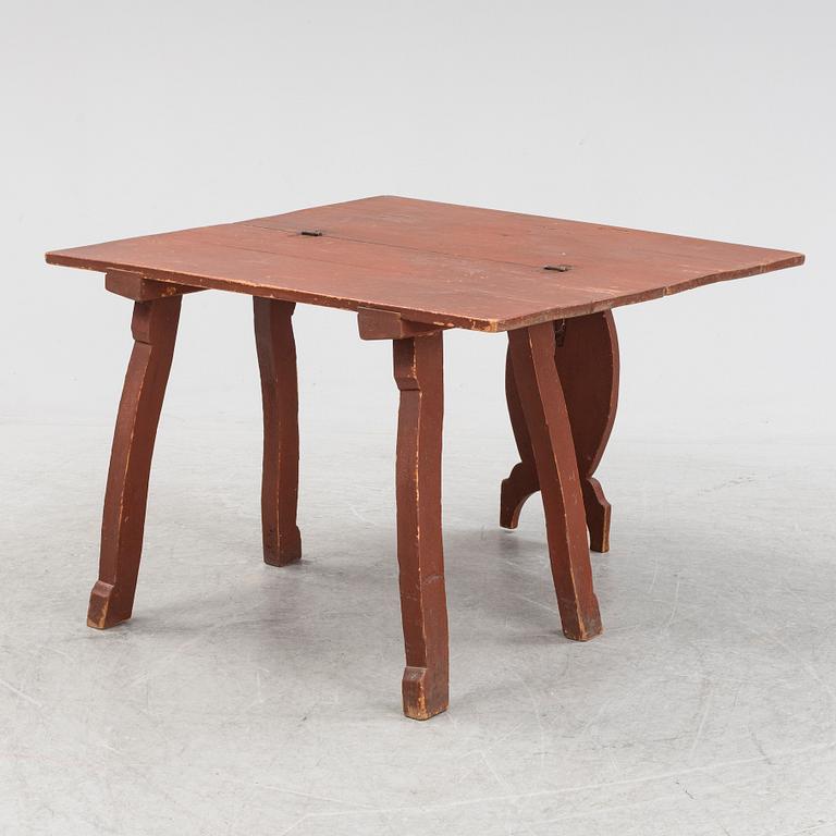 Bordstol, allmoge, 1800-tal.