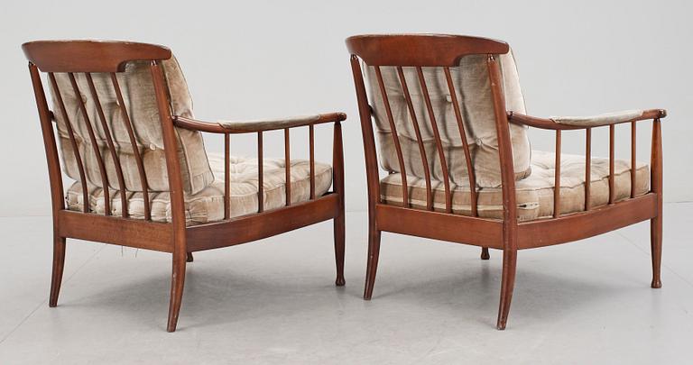 SOFFGRUPP, 3 delar, "Skrindan", Kerstin Hörlin Holmqvist, OPE-möbler. 1900-talets andra hälft.