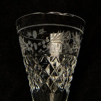 A 27 pcs"Elvira Madigan" glass service from  Kosta.