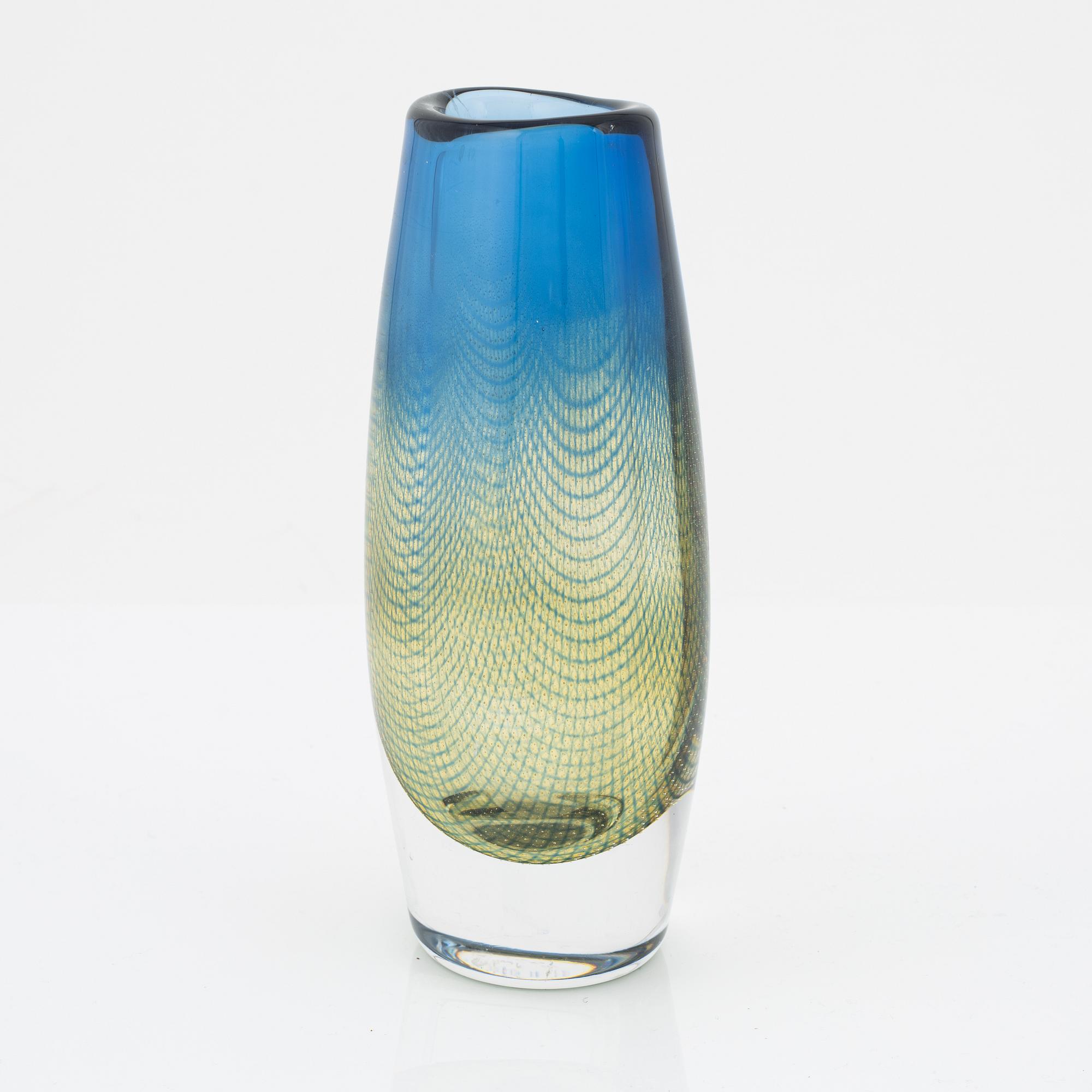Sven Palmqvist, a glass vase, 'Kraka*, Orrefors.