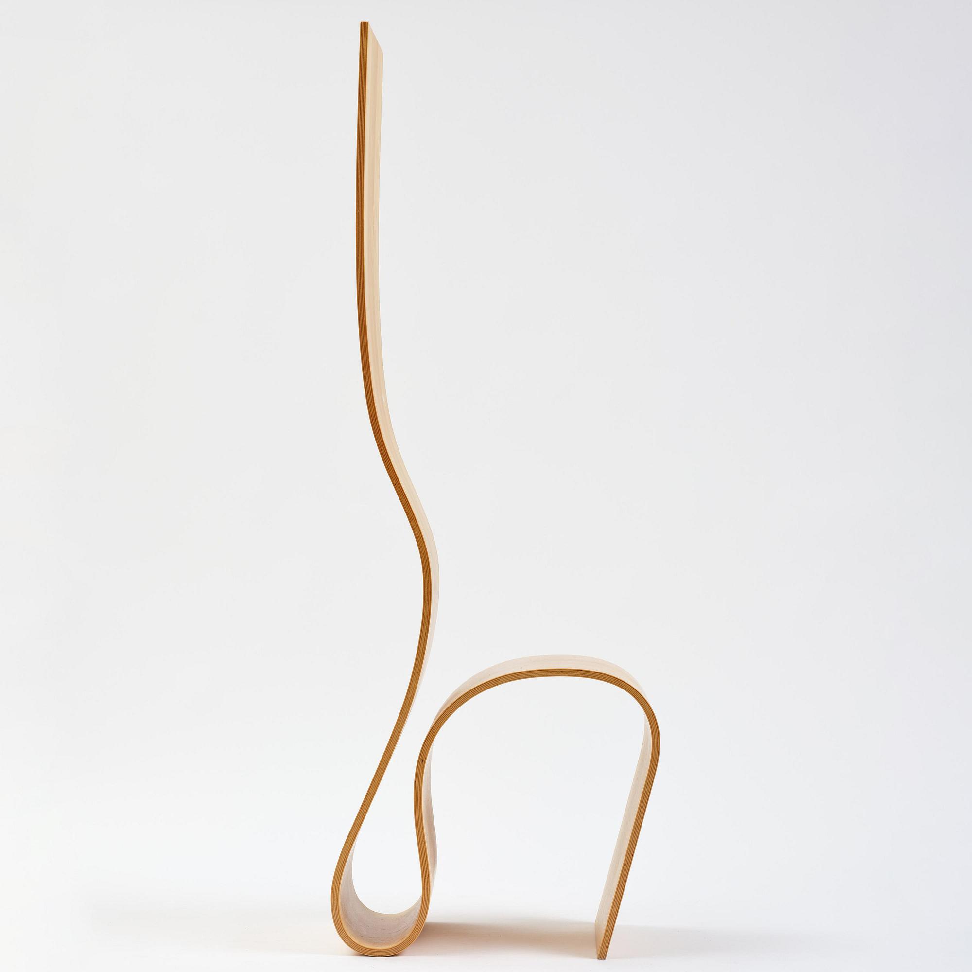 Caroline Schlyter, a "Lilla h" chair, ed. XIX/XX, Forsnäs, Sweden, 1991.