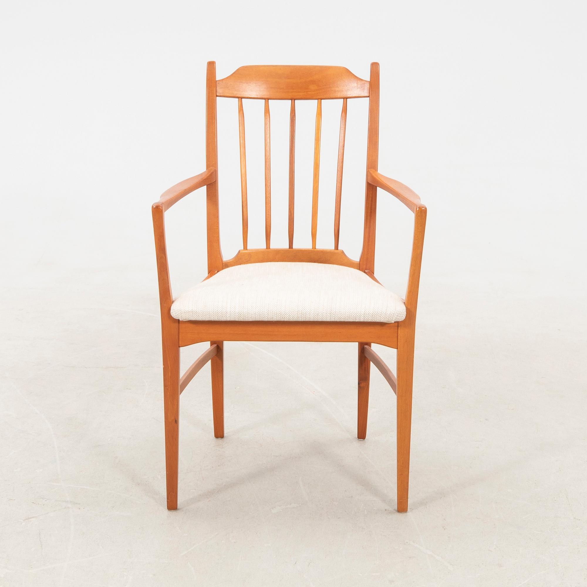 Carl Malmsten, skrivbord och karmstol "Nya Guldheden" Åfors möbelfabrik.