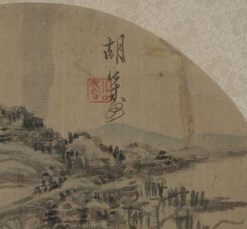 Unidentified artist, Two landscape paintings, China, 20th century.