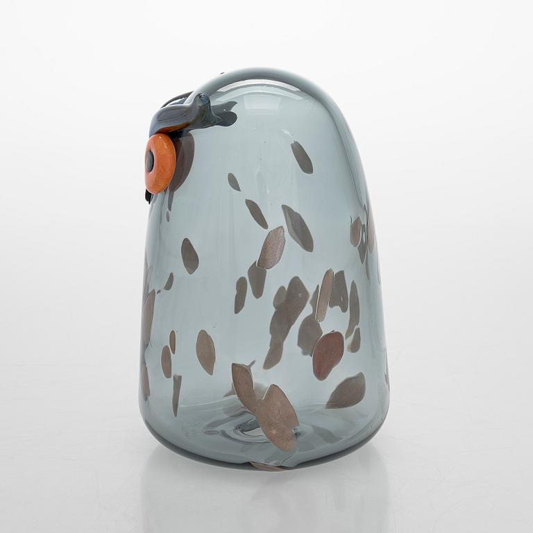 Oiva Toikka, glasfågel, "Long-eared owl", signerad O. Toikka Iittala.