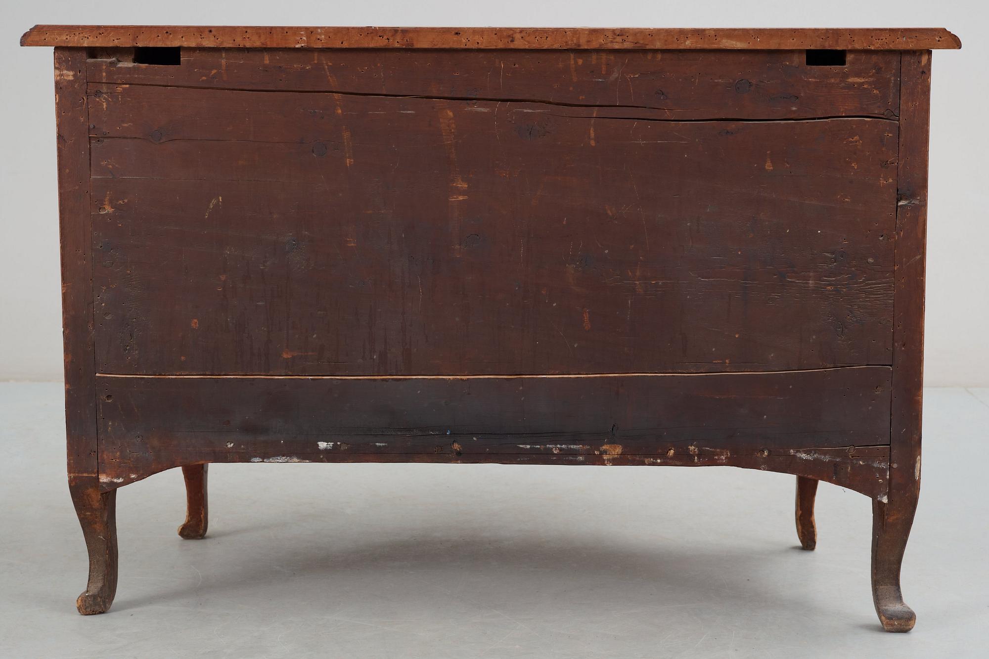 A Swedish late Baroque 18th Century commode, by J H Fürloh.