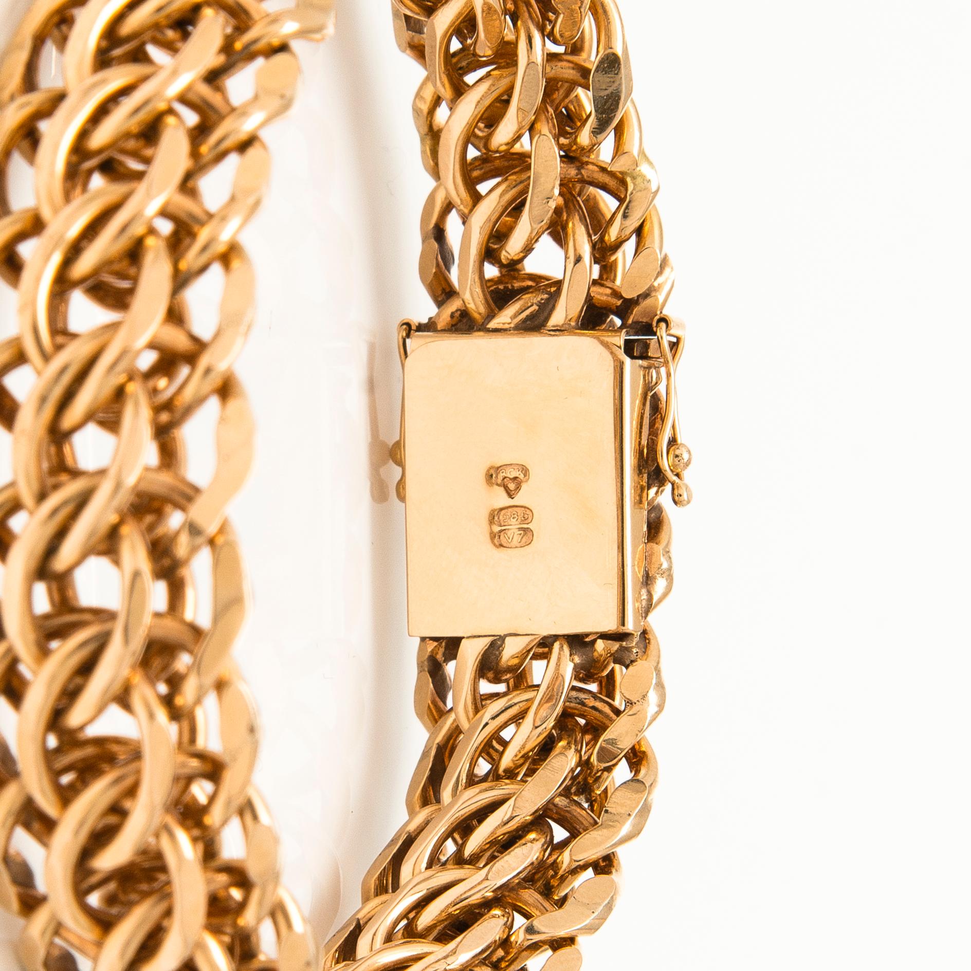 An 14K gold bracelet, Finland 1974.