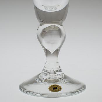 CHAMPAGNEGLAS, 12 st, "Antik", Reijmyre Glasbruk.